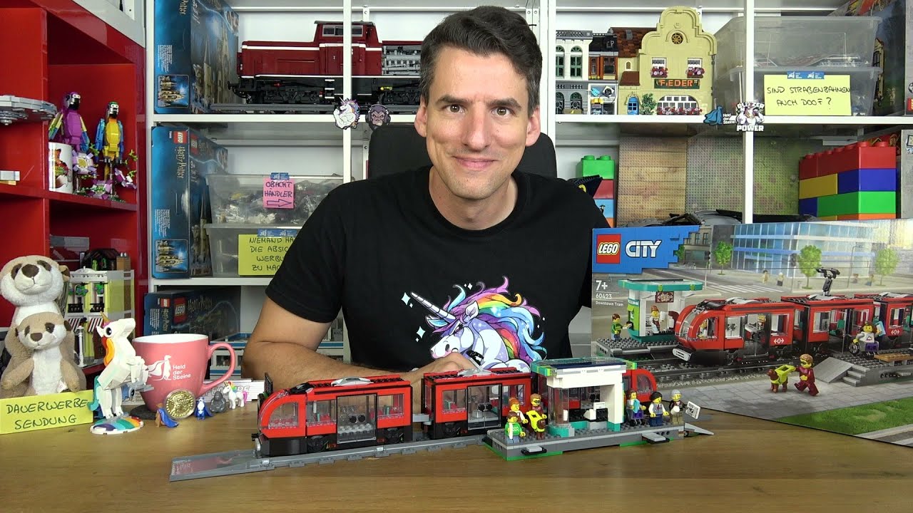 Keine Magnete, dafür eine sinnlose Rampe, aber auch coole Achsen! LEGO® City 60423 Straßenbahn