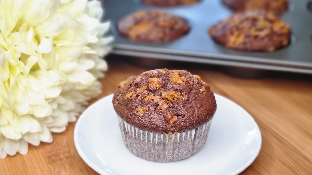 Мягкие шоколадные маффины 🍫 Аромат апельсина 🍊 - Простой, быстрый и вкусный рецепт !! #асмр