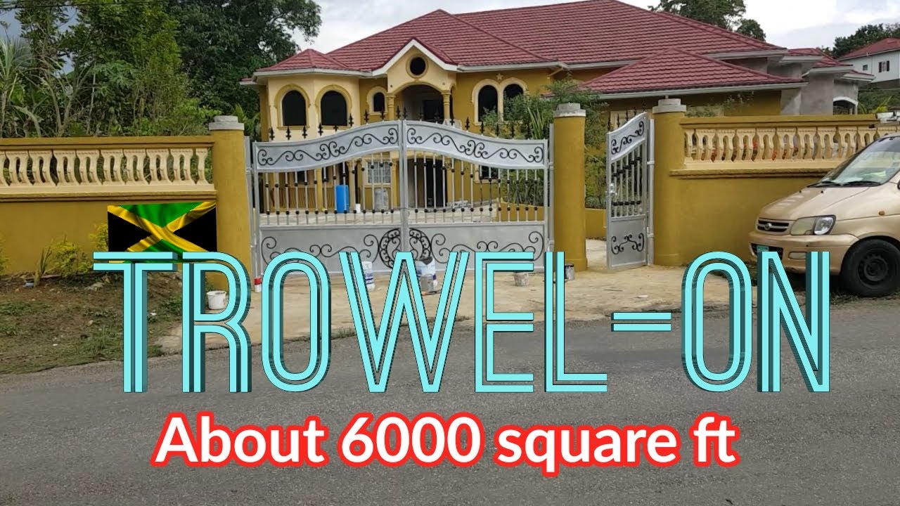 Trowel on Texturing Santa Cruz St  Elizabeth Jamaica