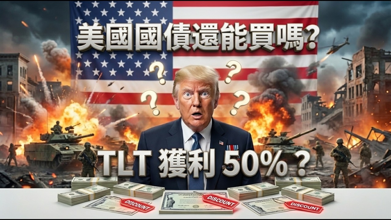 打仗還能買美國國債嗎?    通膨又要來了？ 聯準會下一步是降息還升息？CPI、PCE看不懂？   美股代碼 TLT   KQJ 美股價值投資，左側交易，獲利 100%