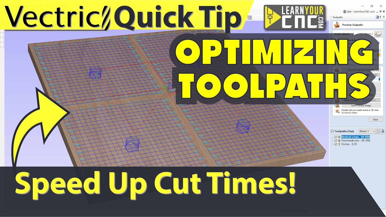 Optimizing Toolpaths Strategies - Vectric VCarve, Aspire, & Cut2D Quick Tip