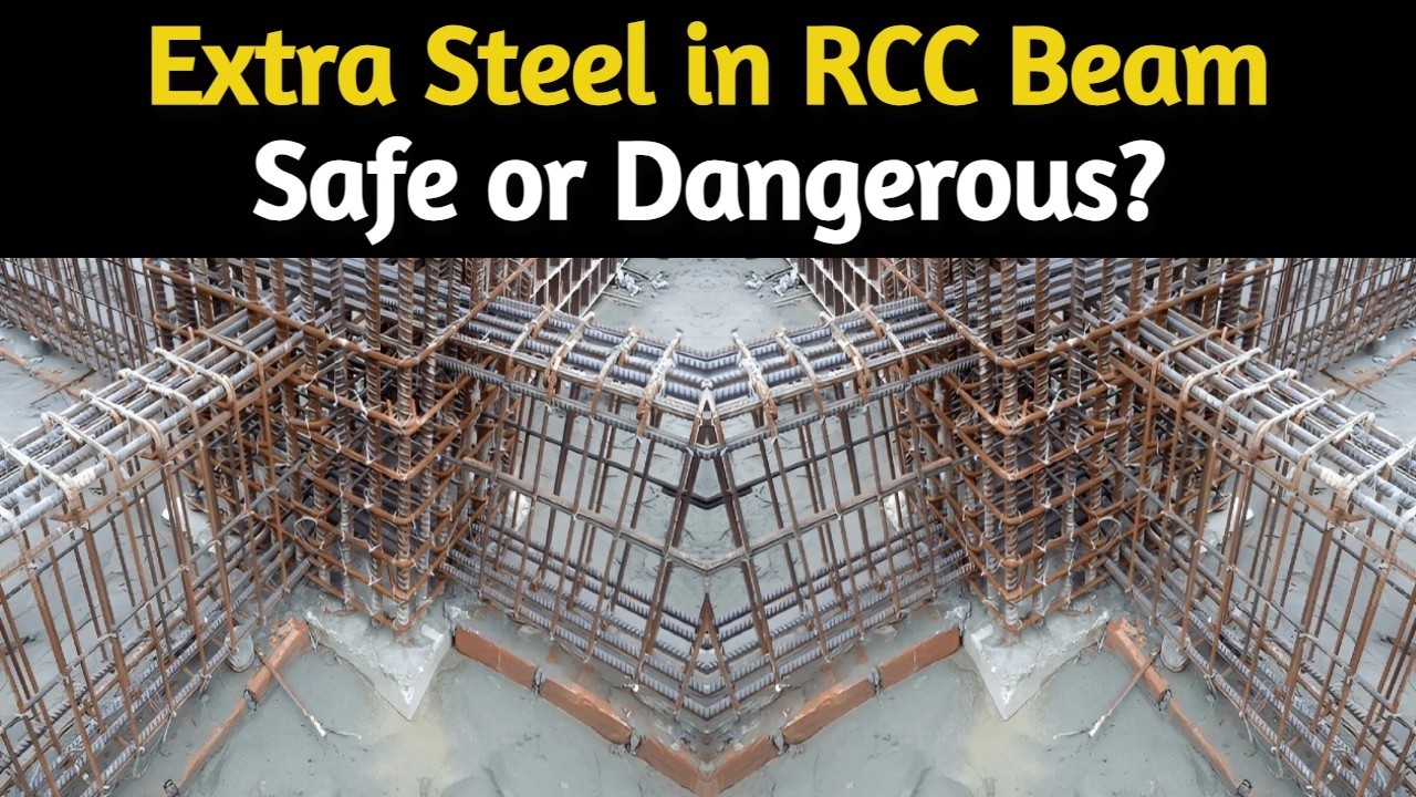 Extra Steel in Beam Safe or Dangerous? Full Real Shocking Truth About RCC Beams