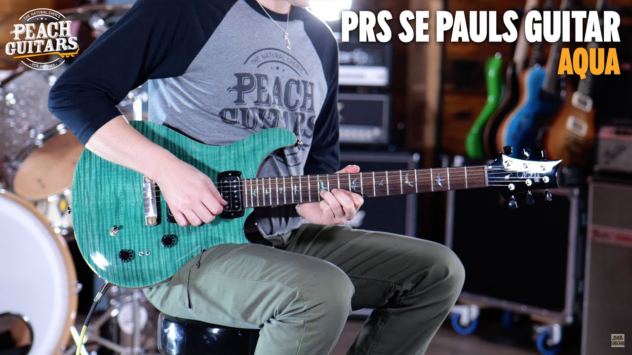 No Talking...Just Tones | PRS SE Pauls Guitar - Aqua