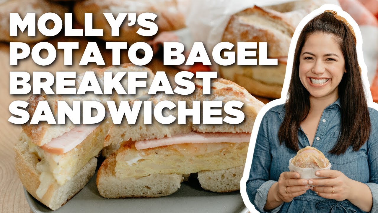 Molly Yeh's Potato Bagel Breakfast Sandwiches | Girl Meets Farm | Food Network