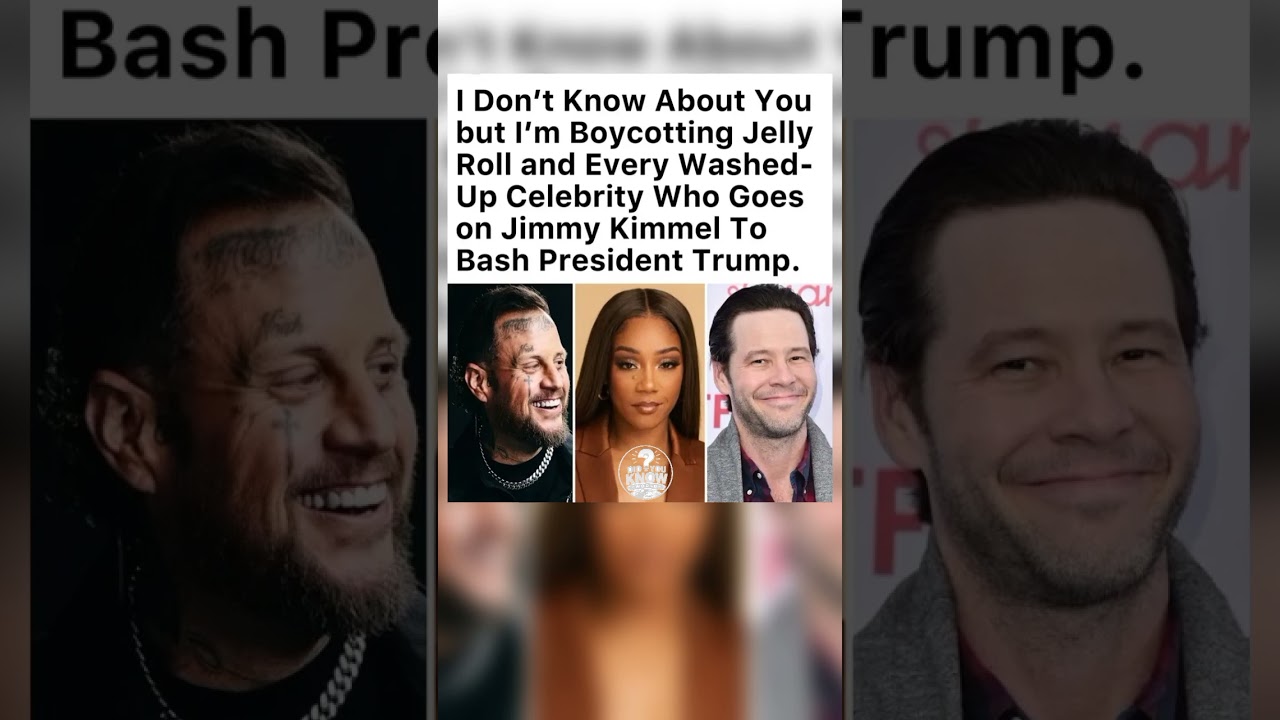 JELLY ROLL FACES BOYCOTT After Trump Jokes on Jimmy Kimmel! 🚨