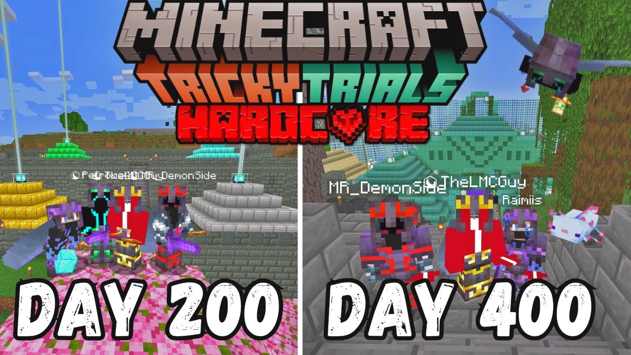Izdzīvoju 400 Dienas Minecraft HARDCORE [Tricky Trials - 1.21]