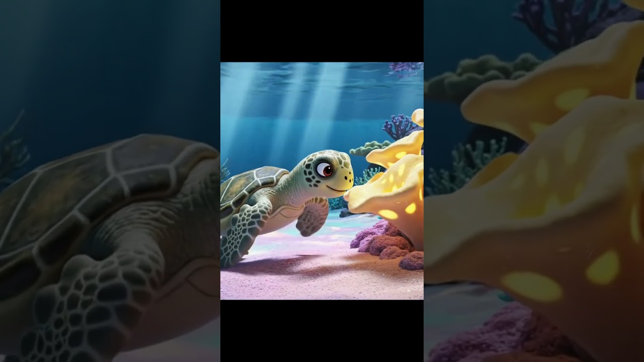 Relaxing Turtle Swim in the Ocean 💙 