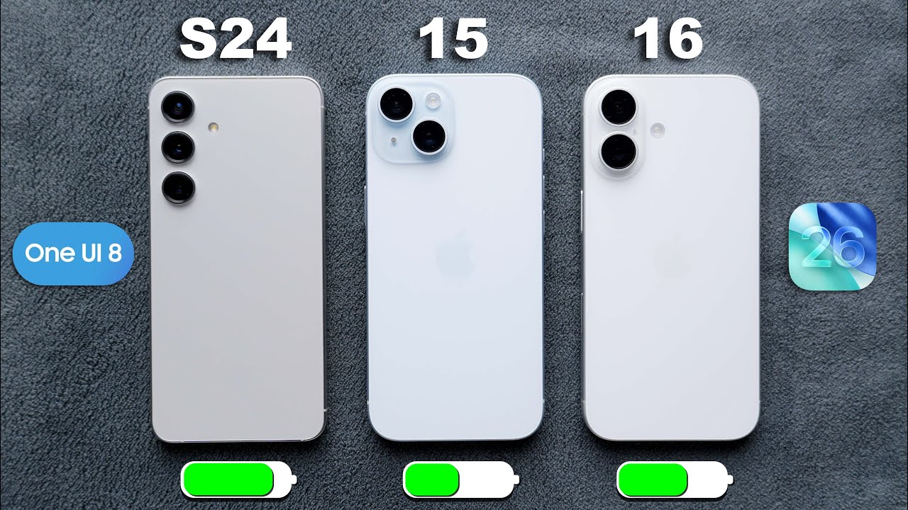 Samsung S24 vs iPhone 15 vs iPhone 16 Ultimate Battery Drain Test! (HINDI)