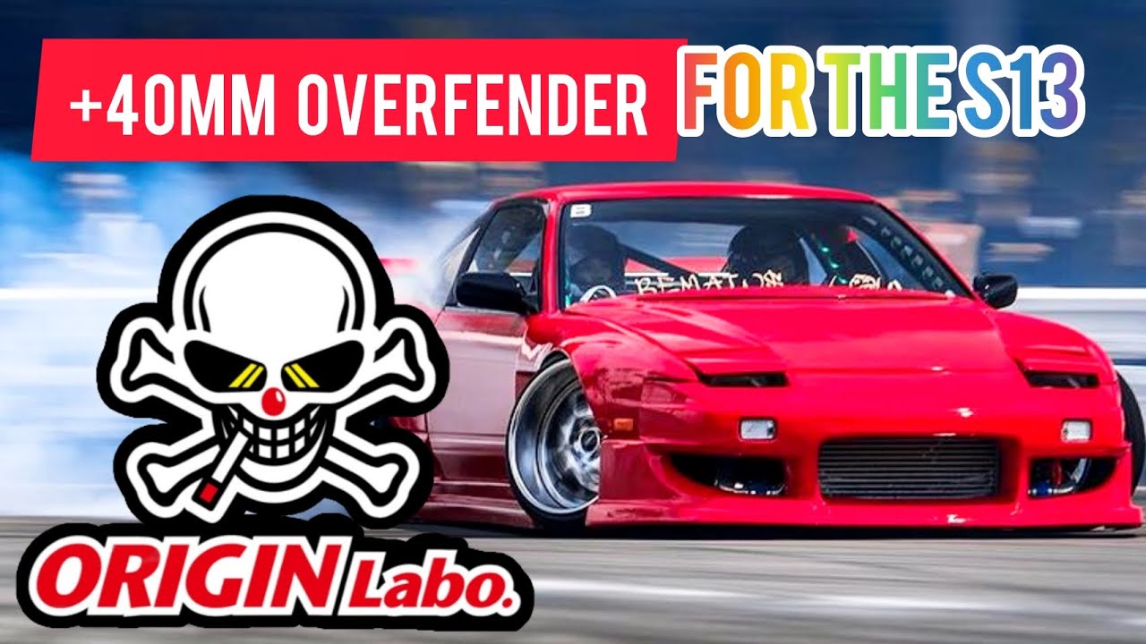 40mm Overfender für den Nissan 200sx S13 von Origin Labo | 180sx | 240sx