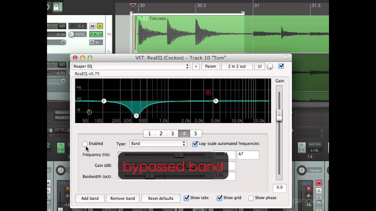 Mixing Toms in Reaper