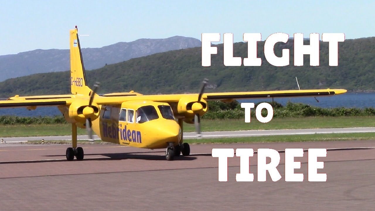✈ HEBRIDEAN Air Services from Oban to Tiree. Stunning Scottish scenery