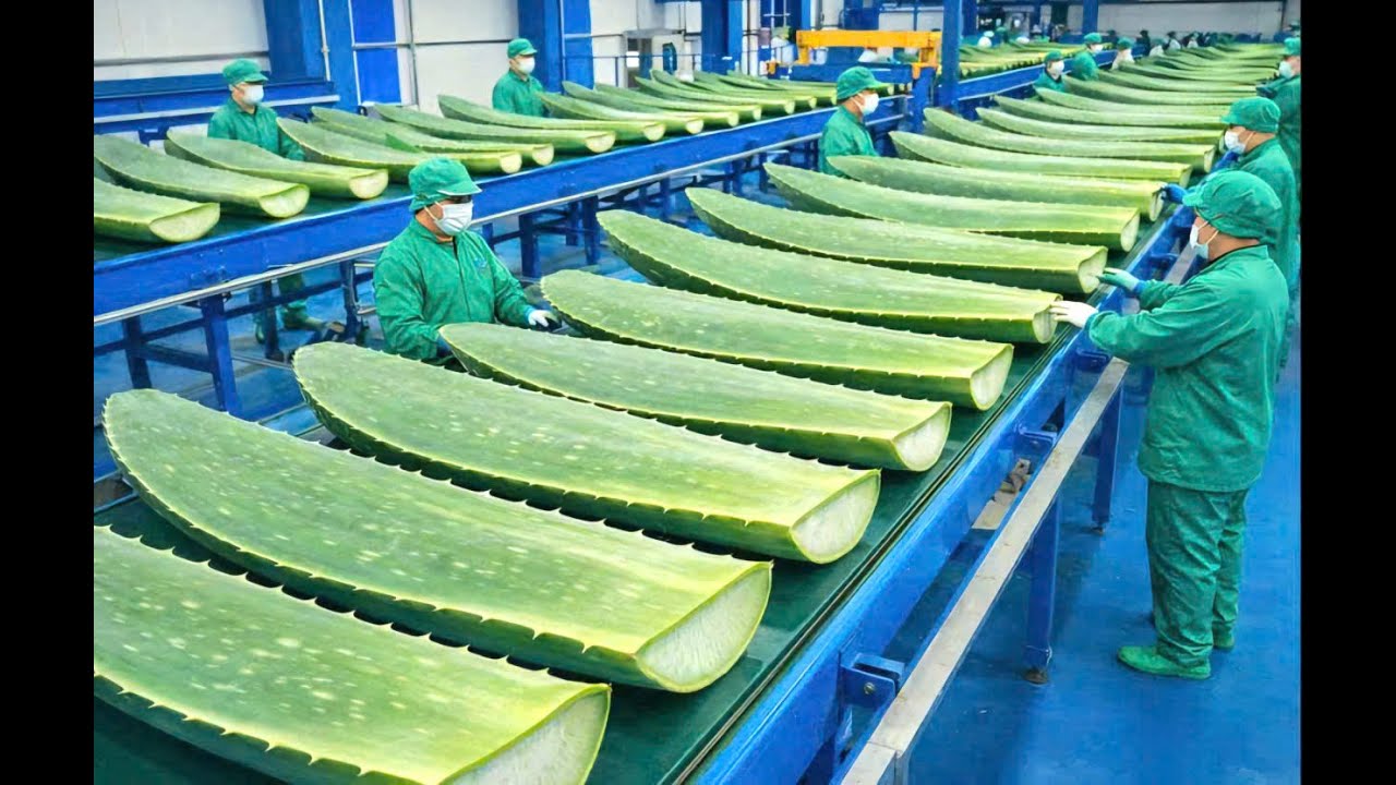 Inside the Factory: How Refreshing Aloe Vera Juice Is Made (Full Production Process)