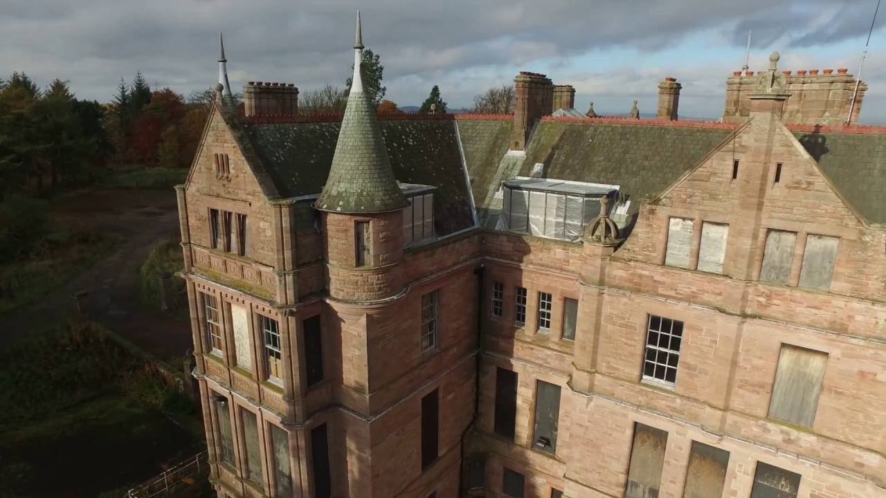 Abandoned Craigtoun Maternity Hospital Aerial - St Andrews Scotland