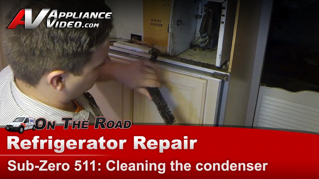 SubZero Refrigerator Repair - Not Cooling Condenser Needs Cleaning - 511