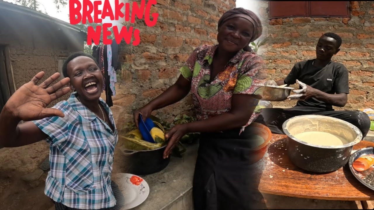 Mama Oliver Taking OVER Dancing Stage My Cousin Bakes Mum 's Matoke ...