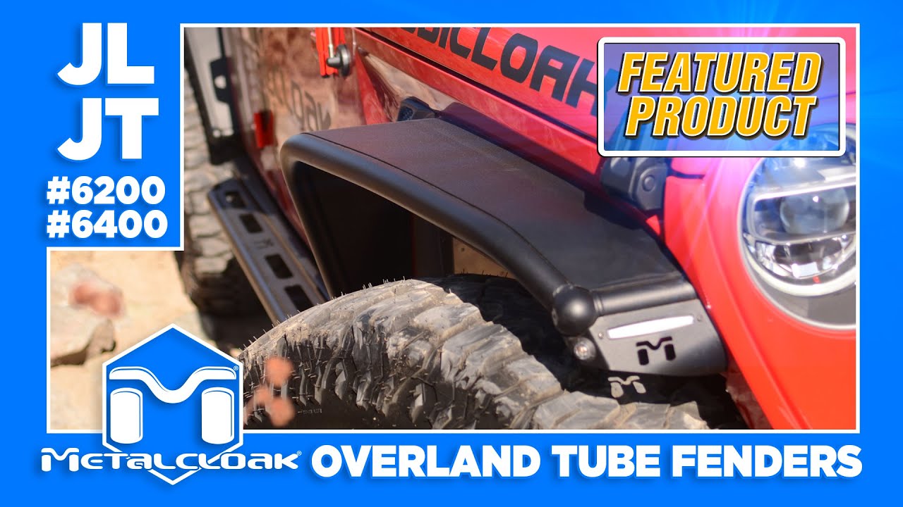 Рекомендуемый продукт: стальные трубчатые крылья MetalCloak Overland для Jeep JL Wrangler и JT Gl...