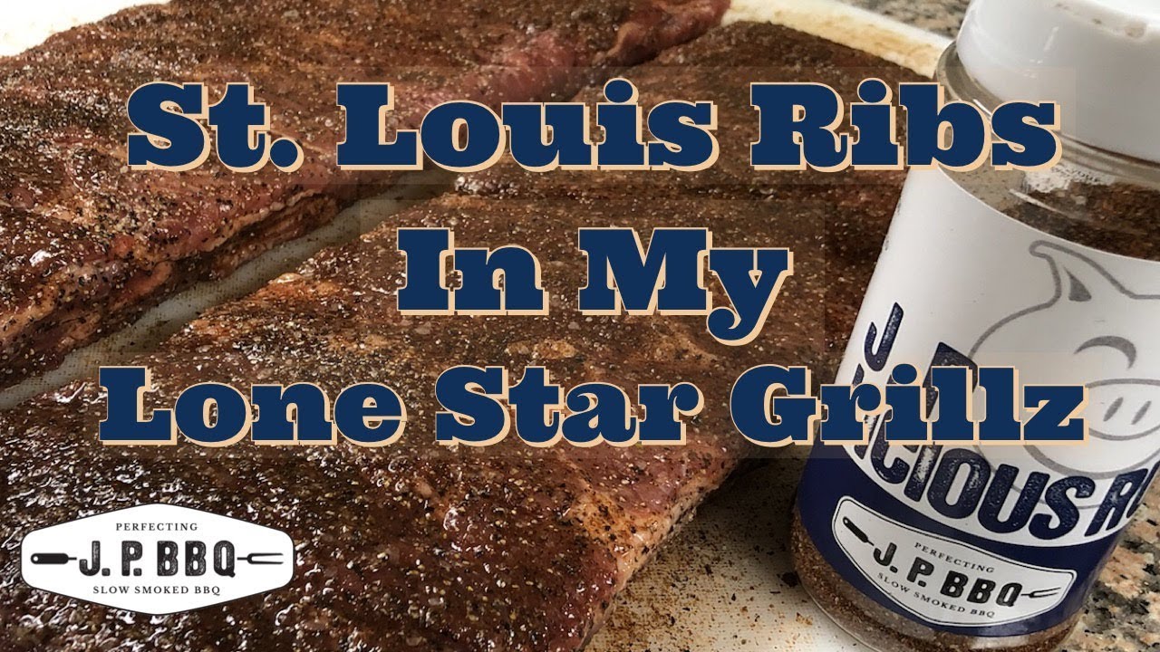 J.P.Licious St.Louis Ribs in my Lonestargrillz Offset Smoker