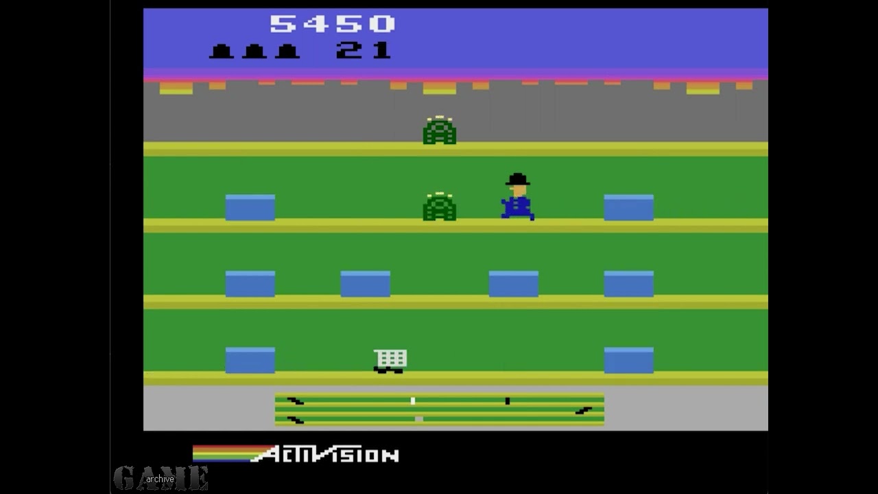 Keystone Kapers 1983 Atari 2600 - Game Sample