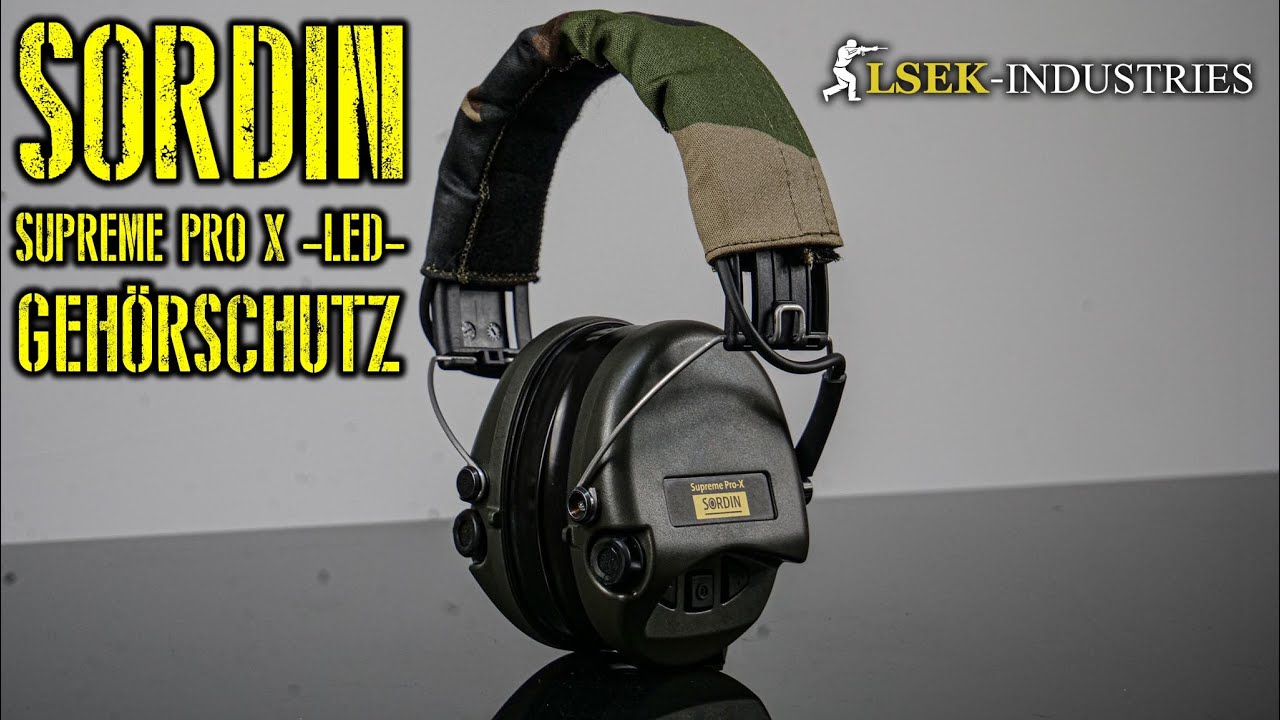 🙉 SORDIN - Supreme Pro X  -LED-  Gehörschutz