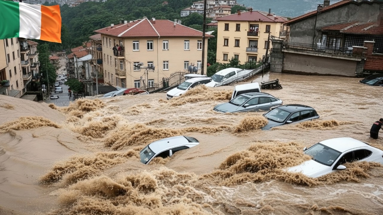 IRELAND IN CHAOS! Dublin Streets Turn to Rivers as Storm Chandra Submerges Homes