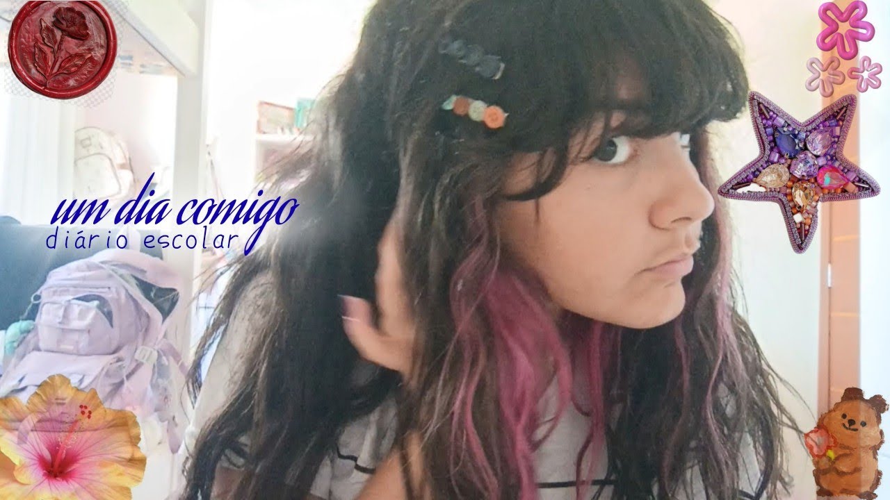 Vlog+diário escolar+diy+colagens (12/2/2026)