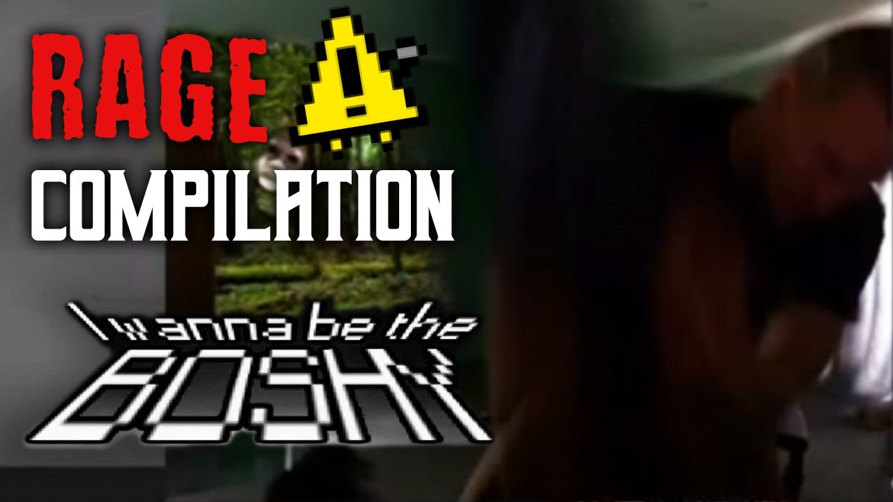 Quin69 - RAGE Compilation | DESTROYING KEYBOARD!! | I Wanna Be The Boshy | Quin69 Death Montage