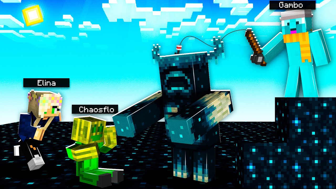 MINECRAFT FREUNDE aber @Chaosflo44 @Elinski  und ich ÄRGERN den WARDEN