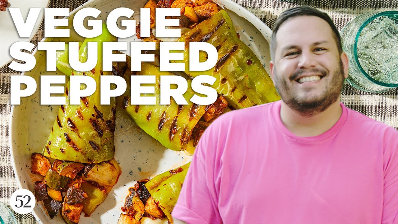 Dan Pelosi&rsquo;s Grilled Vegetable Stuffed Peppers | Food52 + Sir Kensington&rsquo;s