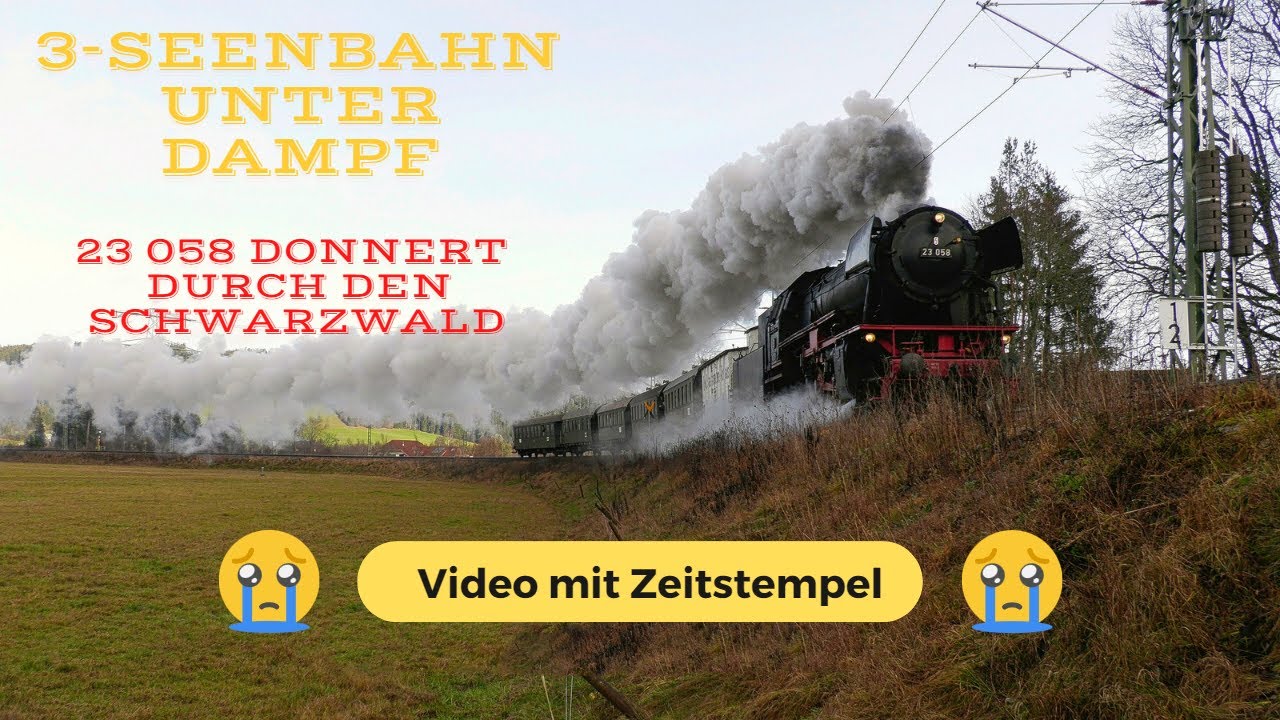 23058 donnert auf der 3-Seenbahn durch den Schwarzwald