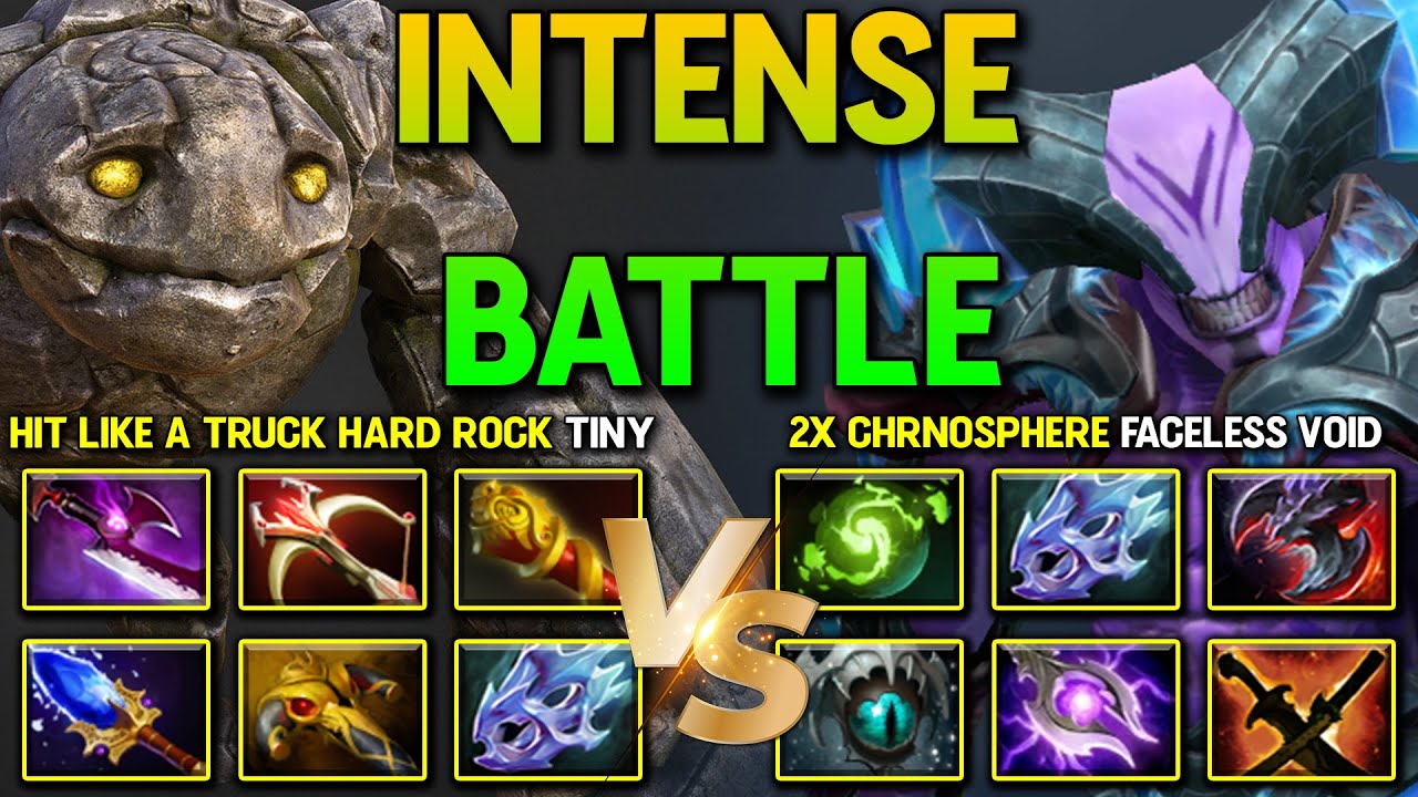 WHO IS STRONGER? Between OP Hit Like A Truck Hard Rock Tiny Vs. EPIC 2x Chronosphere Faceless Void