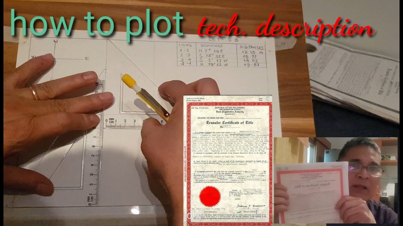 How to plot lot technical description (manually)