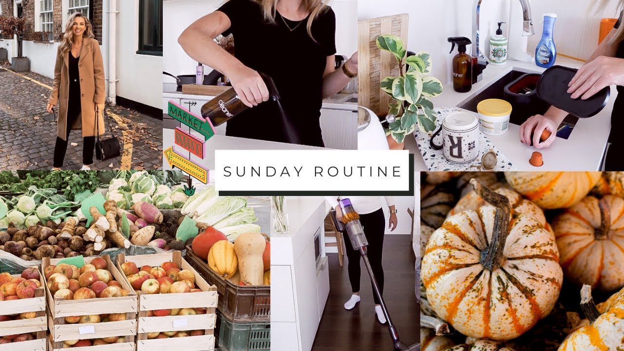 Sunday Routine! Fall markets, cleaning, weekly planning