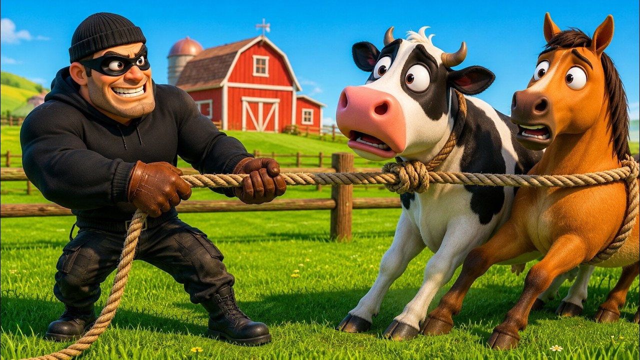 Животных с фермы Старого Макдональда УКРАЛИ! 🐄🐎 | Тюремный вор крадет всех животных | История о с...