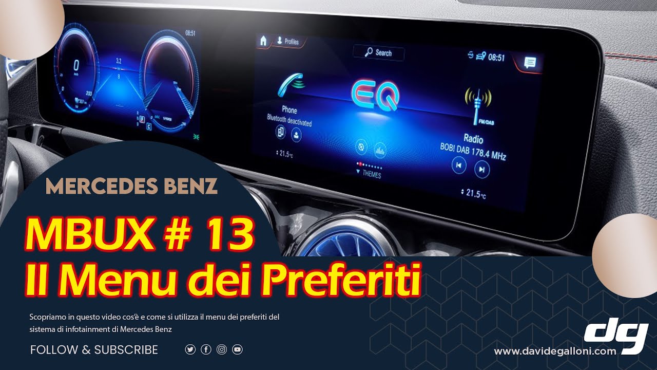 MBUX - #13 - L'utilissimo menu dei favoriti