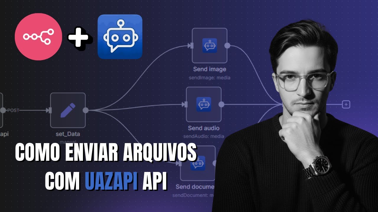 UAZAPI API + n8n: Como Enviar Áudio, Imagem e Arquivos no WhatsApp (Tutorial Completo)
