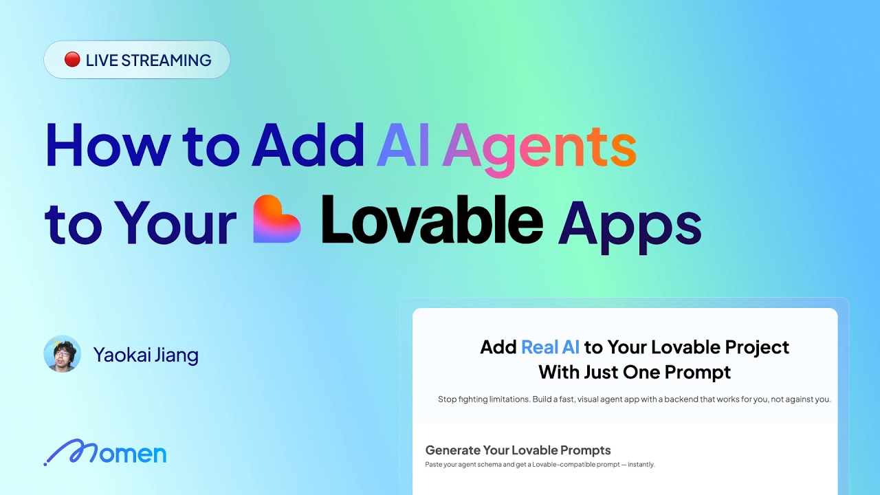 How to Add AI Agents to Your Lovable Project