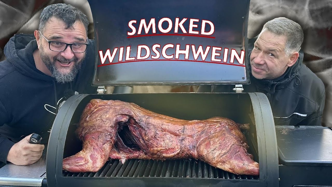 GANZES WILDSCHWEIN IM SMOKER GRILLEN --- Klaus grillt