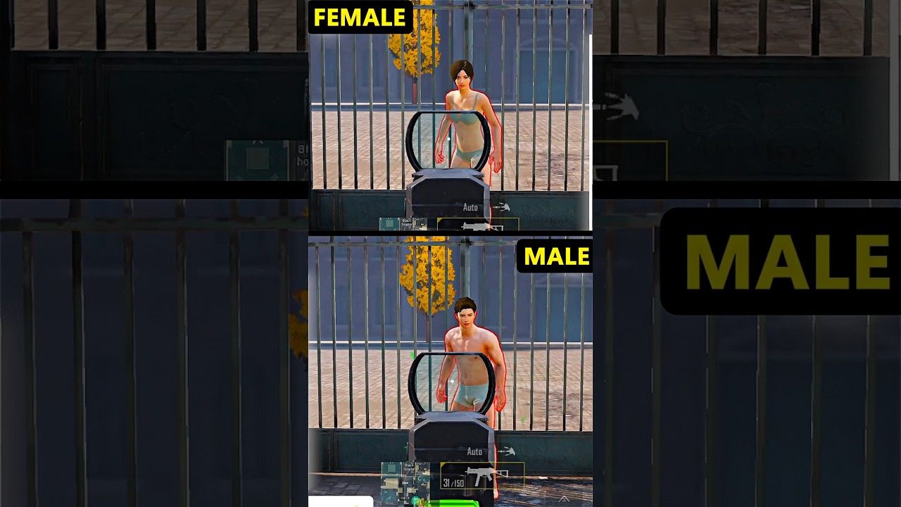 MALE VS FEMALE CHARACTER BGMI | BGMI All New Basic & Advance SETTINGS/CONTROLS | male vs female bgmi