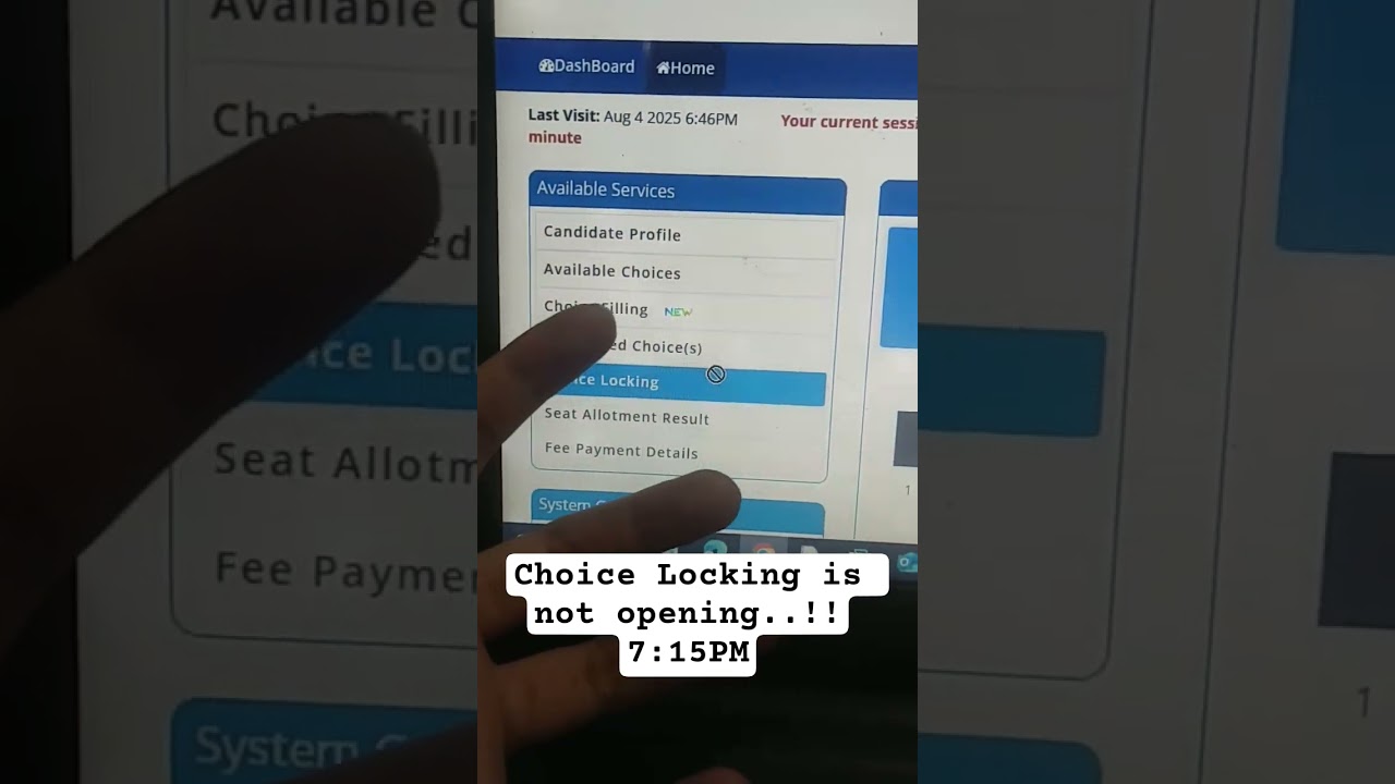 Choice Locking 2025 portal not active| neet counselling 2025 #neet #neet2025 #counselling