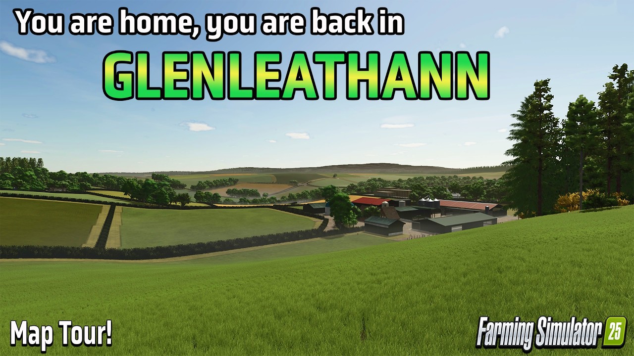 GLENLEATHANN?! НОВАЯ МОД-КАРТА! (ОБЗОР/ТУР!) Farming Simulator 25