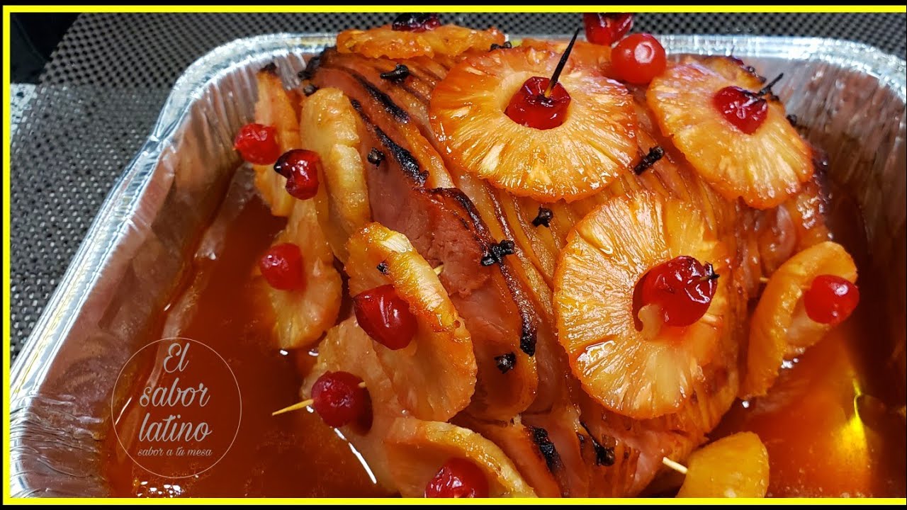 🔴 Jamon con piña al horno  Riquisimo💥