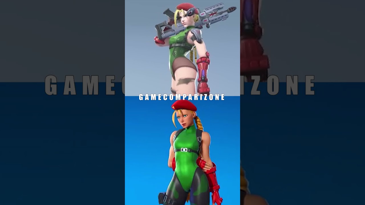 Fortnite vs Overwatch 2 STREET FIGHTER skins comparison
