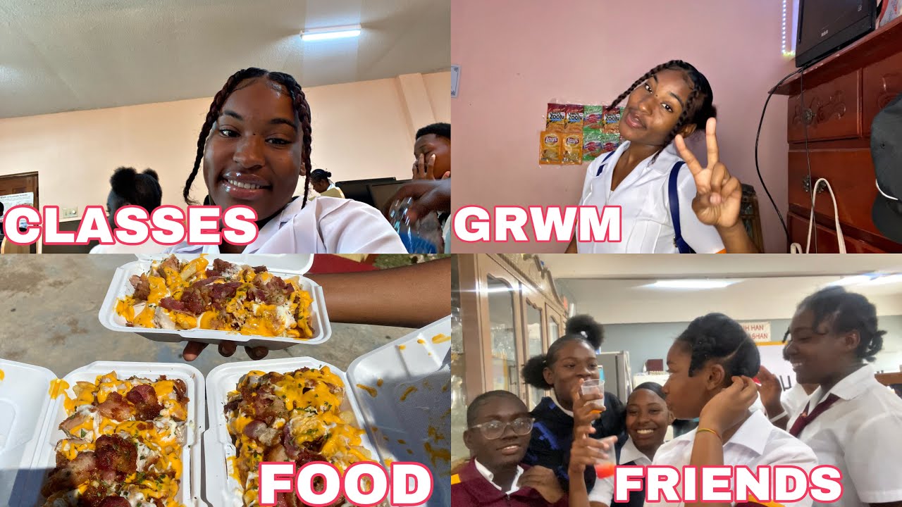 A Day At School With Me/ MINI GRWM In Jamaica ✨💕