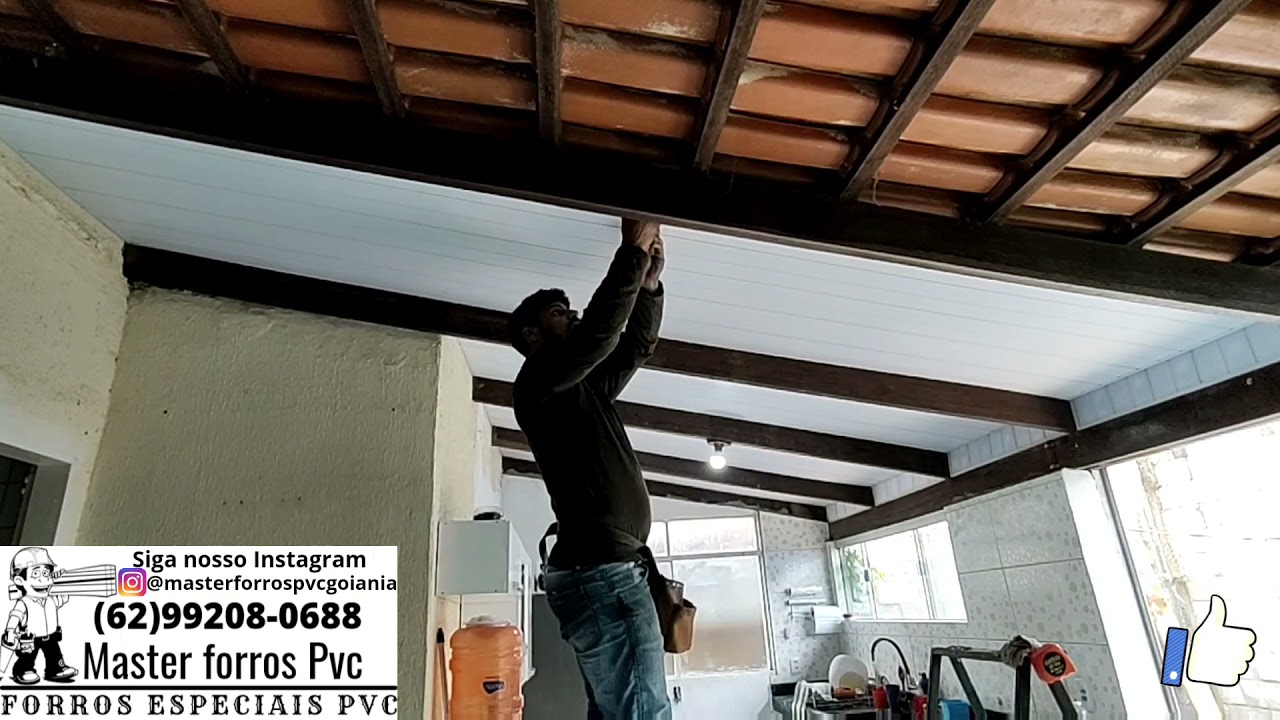 Forro PVC Com isopor montagem profissional