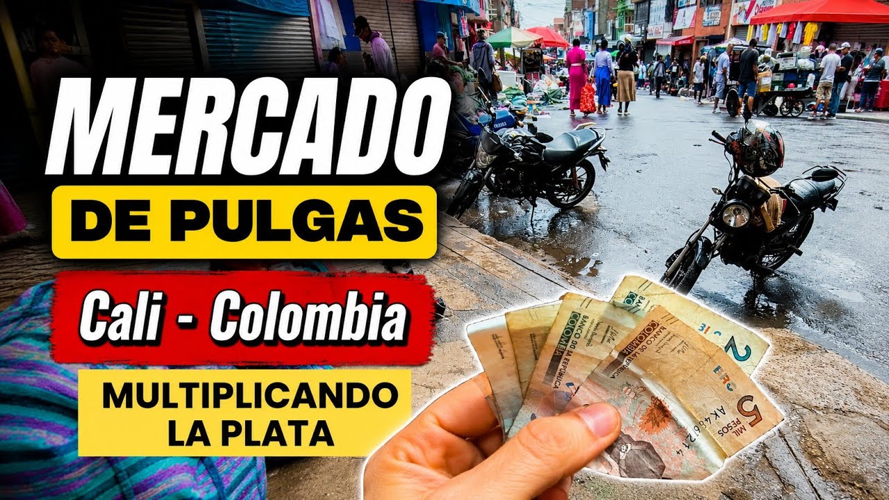 Multiplicando la plata en un mercado de pulgas. CALI - COLOMBIA.