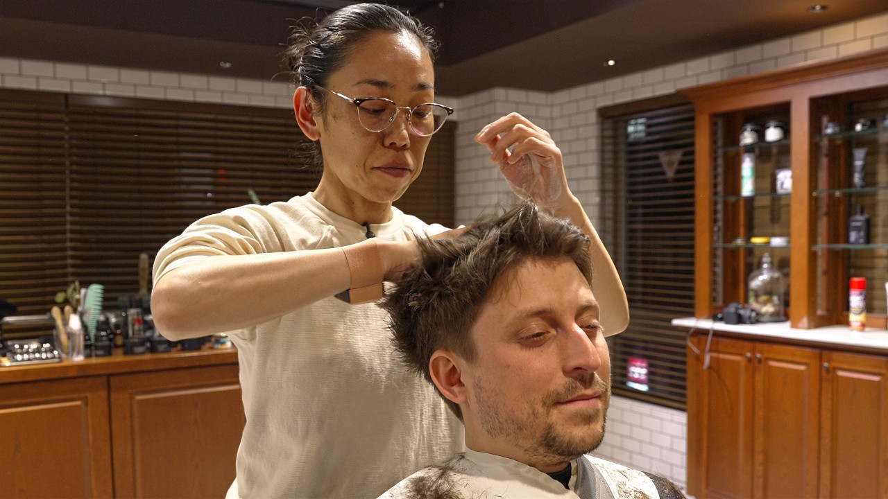 💈(ASMR) She Exceeded the Expectation! Barbering Full Service – Haircut, Shave & Some More