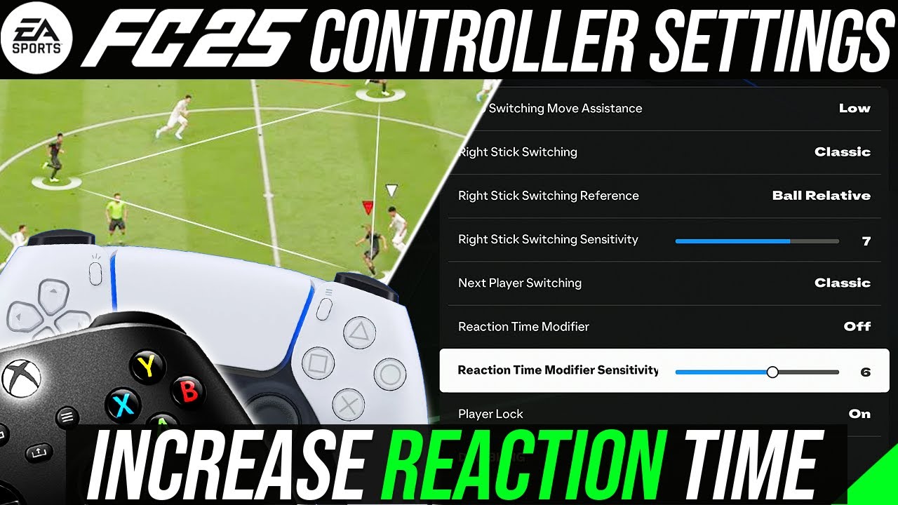EA FC 25 - Best META Controller Settings To INCREASE Reaction Time / Give You An ADVANTAGE/WINS