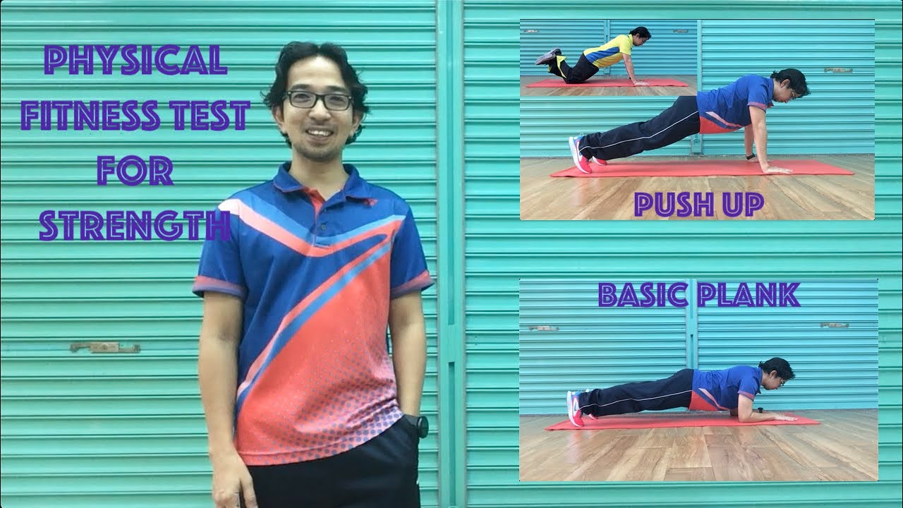 PHYSICAL FITNESS TEST FOR STRENGTH | BASIC PLANK | PUSH UP