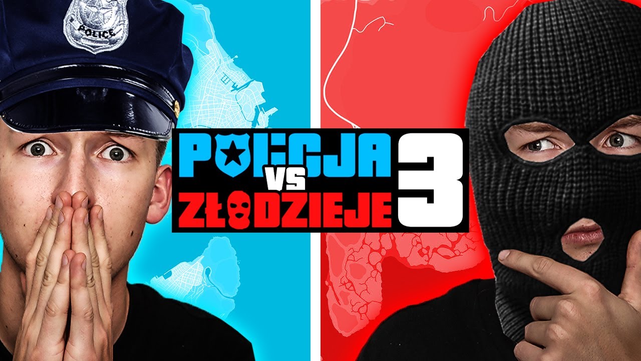 GTA V - POLICJA vs ZŁODZIEJE 3! #1 👀