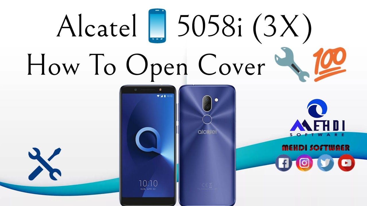 Alcatel📱5058i (3X) How To Open Cover🔧💯طريقة فتح الهاتف